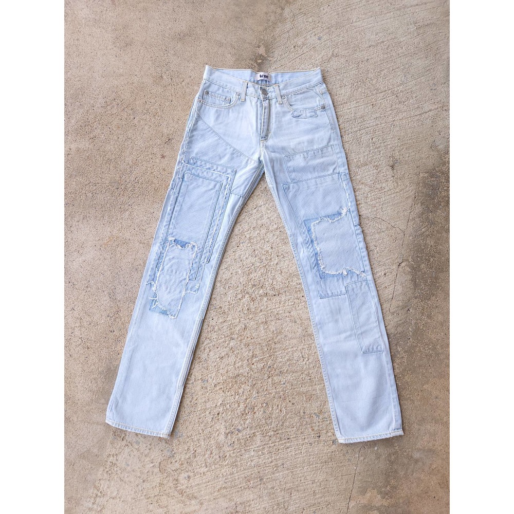 Acne Studios Patchwork Light Wash Straight Leg Je… - image 2